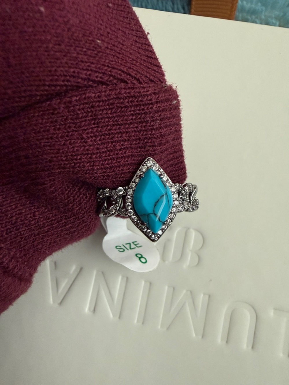 BP Turquoise Magnesite Ring